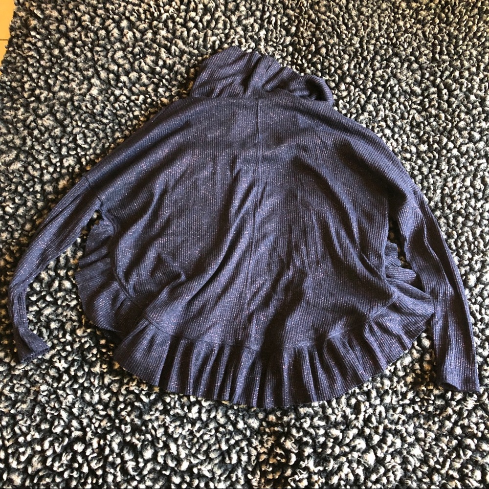 Anthropologie Postmark turtleneck ruffle hem top - Picture 3 of 5